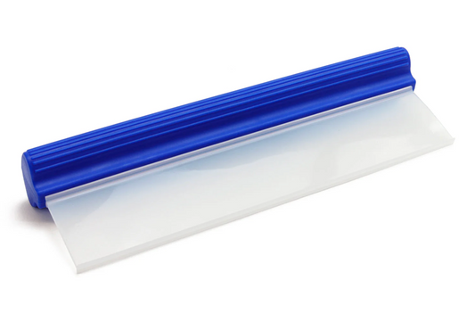 12 inch Water Blade Squeegee with blue handle for efficient drying of vehicles, windows, and smooth surfaces