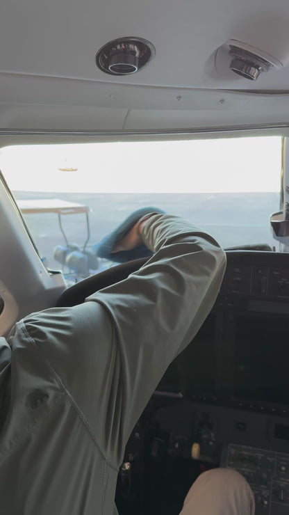 airplane windshield cleaner towel